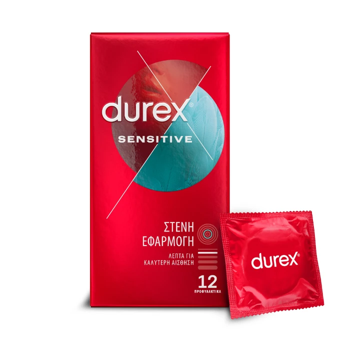 Durex Sensitive Close Fit Condoms 12 Τεμάχια Λεπτά Προφυλακτικά με Στενή Εφαρμογή 3 Durex Sensitive Close Fit Condoms 12 Τεμάχια Λεπτά Προφυλακτικά με Στενή Εφαρμογή
