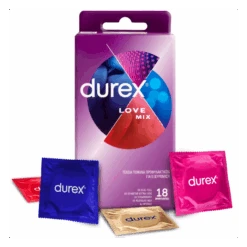 Durex Love Mix Collection 18items Ποικιλία 18 Προφυλακτικών για Πολύχρωμη, Διασκεδαστική Αλλαγή