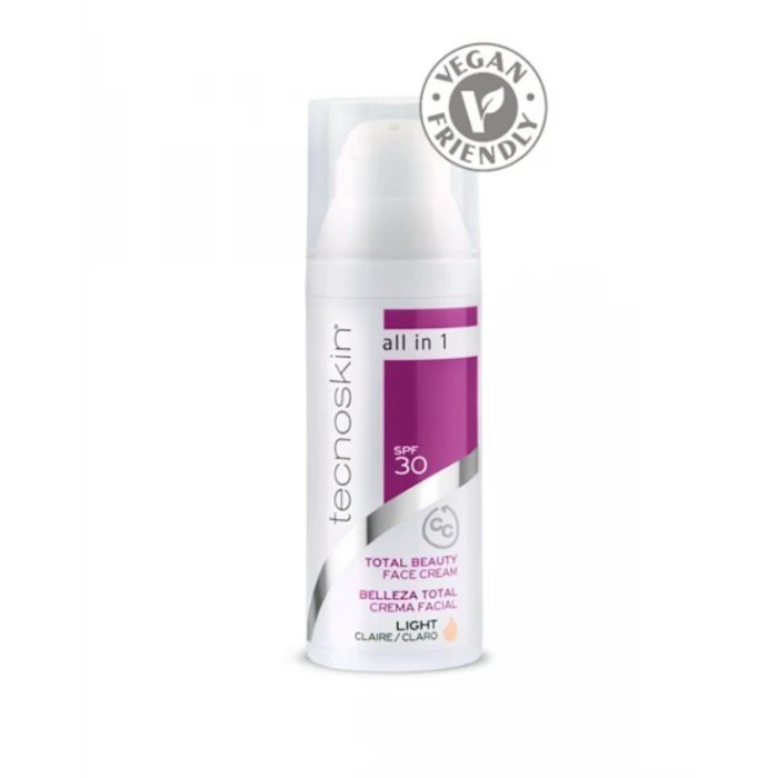 Tecnoskin Total Beauty Face Cream Light SPF30 Αντιρυτιδική Κρέμα Προσώπου All Ιn One Σε Ανοιχτή Απόχρωση 50ml 3 Tecnoskin Total Beauty Face Cream Light SPF30 Αντιρυτιδική Κρέμα Προσώπου All Ιn One Σε Ανοιχτή Απόχρωση 50ml
