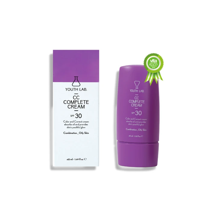 Youth Lab CC Complete Cream SPF30 40ml Καλυπτική Κρέμα Αναδόμησης Με Χρώμα - Μεικτό-Λιπαρό Δέρμα 3 Youth Lab CC Complete Cream SPF30 40ml Καλυπτική Κρέμα Αναδόμησης Με Χρώμα - Μεικτό-Λιπαρό Δέρμα