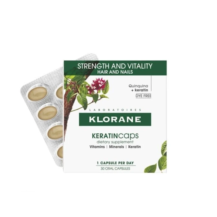 Klorane Quinine Συμπλήρωμα Διατροφής για Μαλλιά και Νύχια με Κινίνη & Κερατίνη 30Caps 3 Klorane Quinine Συμπλήρωμα Διατροφής για Μαλλιά και Νύχια με Κινίνη & Κερατίνη 30Caps