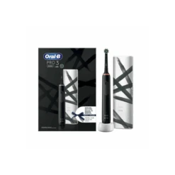 Oral B Oral-B Cross Action Pro 3 3500 Black Edition Ηλεκτρική Οδοντόβουρτσα με Αισθητήρα Πίεσης 360° & Δώρο Θήκη Ταξιδιού 1τεμάχιο -Best Beauty Shop 214