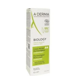 A Derma A-Derma Biology Dermatological Rich Cream Hydrating 40ml Πλούσια Ενυδατική Κρέμα για το Ξηρό Εύθραυστο Δέρμα -Best Beauty Shop 3282770146615
