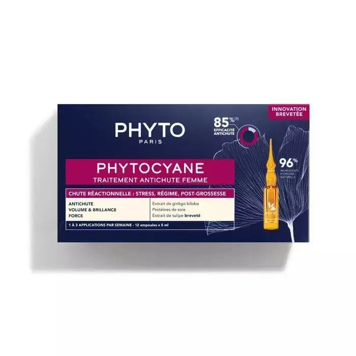 Phyto Phytocyane Traitement Anti-Chute Αγωγή κατά της Τριχόπτωσης για Γυναίκες Αμπούλες Μαλλιών 12x5ml 3 Phyto Phytocyane Traitement Anti-Chute Αγωγή κατά της Τριχόπτωσης για Γυναίκες Αμπούλες Μαλλιών 12x5ml