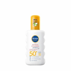 Nivea Sun Sensitive Immediate Protect SPF50+ Αντηλιακό Γαλάκτωμα Πολύ Υψηλής Προστασίας σε Spray για Πρόσωπο & Σώμα 200ml