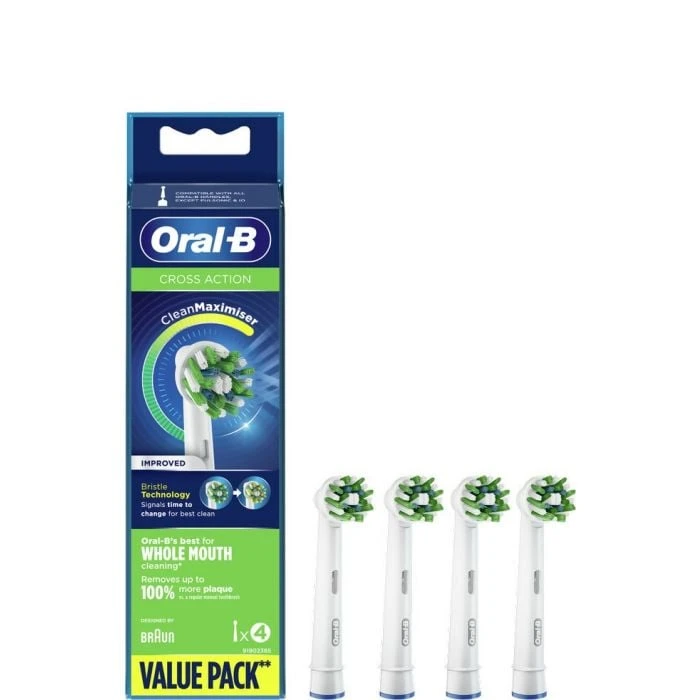 Oral B Oral-B Cross Action Ανταλλακτικές Κεφαλές Λευκές για Ηλεκτρικές Οδοντόβουρτσες 4τεμάχια 3 Oral B Oral-B Cross Action Ανταλλακτικές Κεφαλές Λευκές για Ηλεκτρικές Οδοντόβουρτσες 4τεμάχια