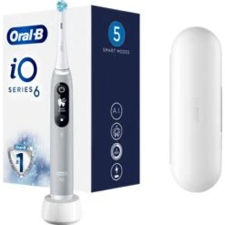 Oral B Oral-B IO Series 6 Ηλεκτρική Οδοντόβουρτσα με Αισθητήρα Πίεσης Opal Grey 1τεμάχιο