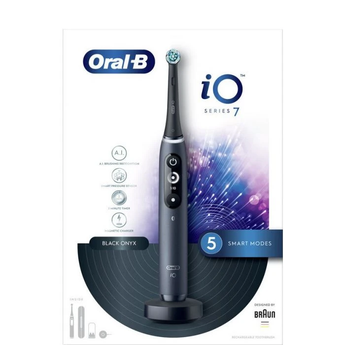 Oral B Oral-B IO Series 7 Magnetic Black Onyx Hλεκτρική Οδοντόβουρτσα 1τεμάχιο 3 Oral B Oral-B IO Series 7 Magnetic Black Onyx Hλεκτρική Οδοντόβουρτσα 1τεμάχιο