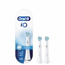 Oral B Oral-B IO Ultimate Clean Ανταλλακτικές Κεφαλές Λευκές Ηλεκτρικής Οδοντόβουρτσας 2τεμάχια