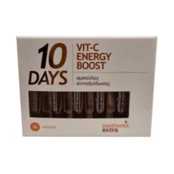 Medisei Panthenol Extra 10 Days Vit-C Energy Boost 2x10ml Αντιοξειδωτικός Ορός Προσώπου με Βιταμίνη C