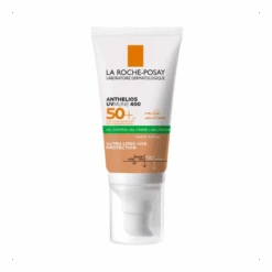 LA ROCHE-POSAY La Roche Posay Anthelios Uvmune 400 Oil Control Gel Cream SPF50+ 50ml Αντιηλιακή Προστασία για το Πρόσωπο για Λιπαρό Δέρμα με Χρώμα