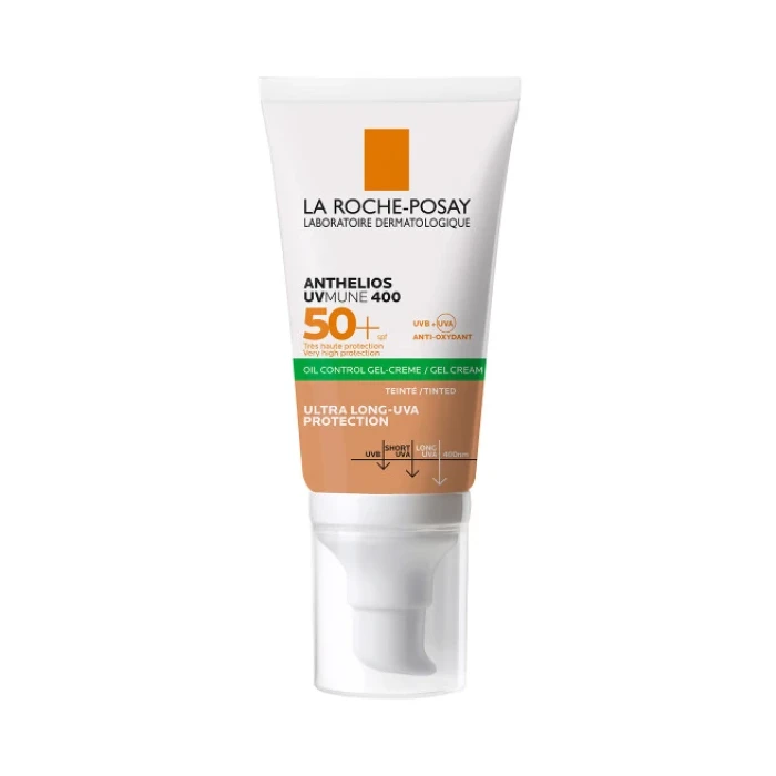 LA ROCHE-POSAY La Roche Posay Anthelios Uvmune 400 Oil Control Gel Cream SPF50+ 50ml Αντιηλιακή Προστασία για το Πρόσωπο για Λιπαρό Δέρμα με Χρώμα 3 LA ROCHE-POSAY La Roche Posay Anthelios Uvmune 400 Oil Control Gel Cream SPF50+ 50ml Αντιηλιακή Προστασία για το Πρόσωπο για Λιπαρό Δέρμα με Χρώμα