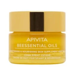 Apivita Beessential Oils Balm Προσώπου Νύχτας 15ml Συμπλήρωμα Ενδυνάμωσης & Θρέψης της Επιδερμίδας -Best Beauty Shop 5201279080884