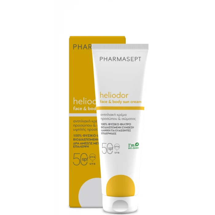 Pharmasept Heliodor Face & Body Sun Cream SPF50 150ml Αντηλιακή Κρέμα Προσώπου & Σώματος 3 Pharmasept Heliodor Face & Body Sun Cream SPF50 150ml Αντηλιακή Κρέμα Προσώπου & Σώματος