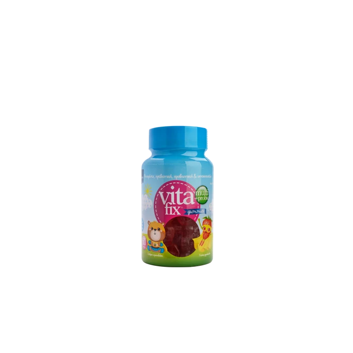 Intermed Vitafix Multi & Probio Gummies 60τμχ Ζελεδάκια με Γεύση Φράουλα 3 Intermed Vitafix Multi & Probio Gummies 60τμχ Ζελεδάκια με Γεύση Φράουλα