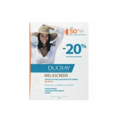 Ducray Melascreen Creme Legere SPF50+ 2 X 50ml (Sticker -20%) Κατά των Καφέ Κηλίδων για Κανονικά - Μεικτά Δέρματα