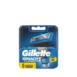 Gillette® Gillette Mach 3 Turbo Ανταλλακτικές Κεφαλές Ξυριστικής Μηχανής 5 Τεμάχια