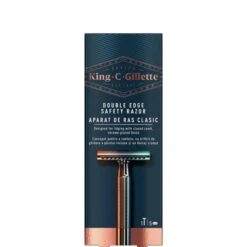 Gillette® Gillette King C. Ανδρική Ξυριστική Μηχανή Ασφαλείας 1τμχ & Ξυράφια Διπλής Ακμής 5τμχ