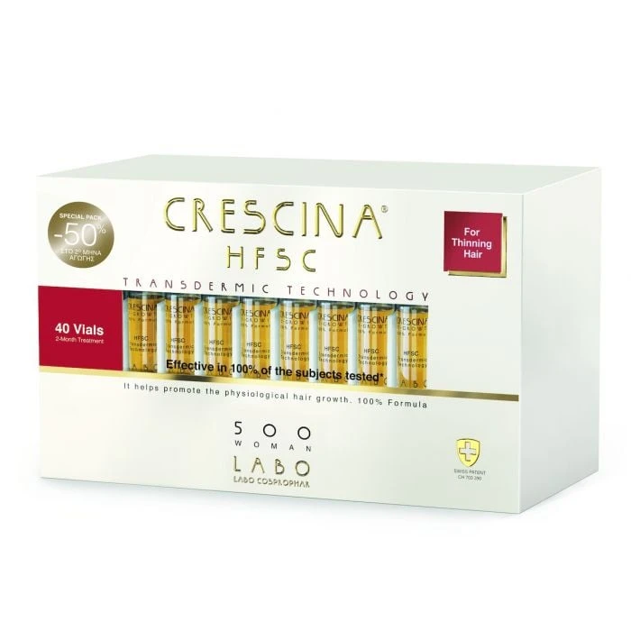 Crescina Transdermic HFSC Woman 500 Αμπούλες Μαλλιών κατά της Τριχόπτωσης Μεσαίο Στάδιο για Γυναίκες 40x3.5ml 3 Crescina Transdermic HFSC Woman 500 Αμπούλες Μαλλιών κατά της Τριχόπτωσης Μεσαίο Στάδιο για Γυναίκες 40x3.5ml