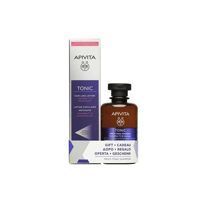 Apivita Tonic Hair Loss Lotion 150ml Λοσιόν Kατά της Tριχόπτωσης + ΔΩΡΟ Men's Tonic Shampoo 250ml Σαμπουάν κατά της Τριχόπτωσης για Άνδρες 3 Apivita Tonic Hair Loss Lotion 150ml Λοσιόν Kατά της Tριχόπτωσης + ΔΩΡΟ Men's Tonic Shampoo 250ml Σαμπουάν κατά της Τριχόπτωσης για Άνδρες