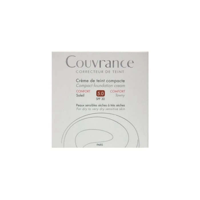 Avène Avene Couvrance Creme De Teint Compacte Confort SPF30 10gr 5.0 Soleil Make-up σε Μορφή Κρέμας για Ξηρό Δέρμα 3 Avène Avene Couvrance Creme De Teint Compacte Confort SPF30 10gr 5.0 Soleil Make-up σε Μορφή Κρέμας για Ξηρό Δέρμα