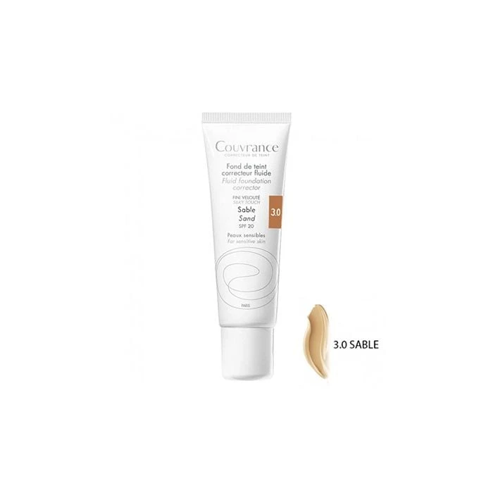 Avène Avene Couvrance Fond De Teint Correcteur Fluide SPF20 30ml 3.0 Sable Υγρό Make-up 3 Avène Avene Couvrance Fond De Teint Correcteur Fluide SPF20 30ml 3.0 Sable Υγρό Make-up