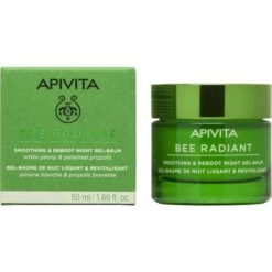 Apivita Bee Radiant Gel-Balm Νύχτας για Λείανση & Αναζωογόνηση 50ml