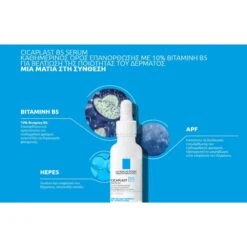 LA ROCHE-POSAY La Roche Posay Cicaplast B5 Serum Προσώπου Για Επανόρθωση & Ενυδάτωση, 30ml -Best Beauty Shop cicaplast serum 3a