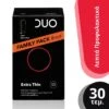 Duo Extra Thin 30τμχ Πολύ Λεπτά Προφυλακτικά με Λιπαντικό -Best Beauty Shop duo 30pcs extra thin