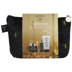 Apivita Promo Queen Bee Kρέμα Απόλυτης Αντιγήρανσης & Αναγέννησης Ελαφριάς Υφής, 50ml & Δώρο Ορός Απόλυτης Αντιγήρανσης & Ανόρθωσης Περιγράμματος, 10ml & Γαλάκτωμα Καθαρισμού 3 σε 1, 50ml Σε Συλλεκτικό Νεσεσέρ -Best Beauty Shop kjtfjtyjtyjfyjfyjghjfghjfghjmfghfgjg