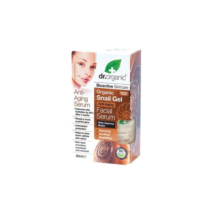 Dr Organic Dr. Organic Snail Gel Facial Serum 30ml Αντιγηραντικός Ορός Προσώπου με Έκκριμα Σαλιγκαριού 3 Dr Organic Dr. Organic Snail Gel Facial Serum 30ml Αντιγηραντικός Ορός Προσώπου με Έκκριμα Σαλιγκαριού