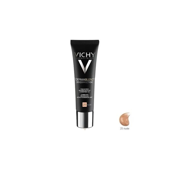 Vichy Dermablend 3D Correction Make-up No25 Nude 30ml Ενεργή Διόρθωση 16 Ωρών 3 Vichy Dermablend 3D Correction Make-up No25 Nude 30ml Ενεργή Διόρθωση 16 Ωρών