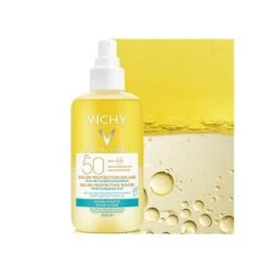Vichy Capital Soleil Hydrating Protective Water SPF50 200ml Αντηλιακό Νερό Ενυδάτωσης Σώματος και Προσώπου -Best Beauty Shop vichy capital soleil water hydrating 1