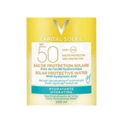 Vichy Capital Soleil Hydrating Protective Water SPF50 200ml Αντηλιακό Νερό Ενυδάτωσης Σώματος και Προσώπου -Best Beauty Shop vichy capital soleil water hydrating 2