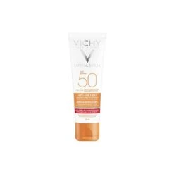 Vichy Capital Soleil Anti-Ageing 3 In 1 SPF50 50ml Αντηλιακή Κρέμα Προσώπου με Αντιγηραντική Δράση