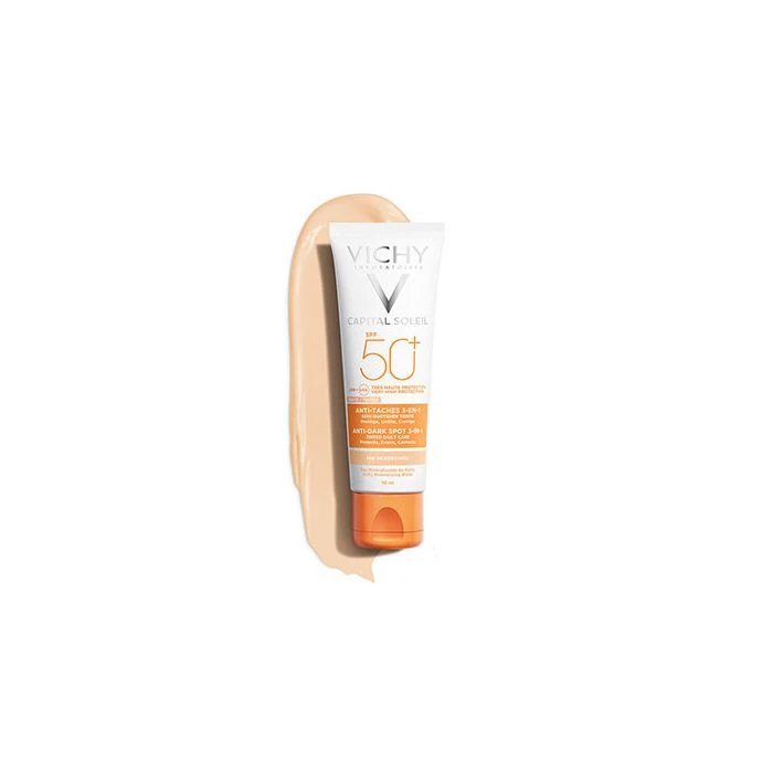 Vichy Capital Soleil SPF50+ Anti-Dark Spot 3 In 1 50ml Αντιηλιακή Κρέμα Προσώπου με Χρώμα κατά των Κηλίδων 3 σε 1 5 Vichy Capital Soleil SPF50+ Anti-Dark Spot 3 In 1 50ml Αντιηλιακή Κρέμα Προσώπου με Χρώμα κατά των Κηλίδων 3 σε 1 - Image 3