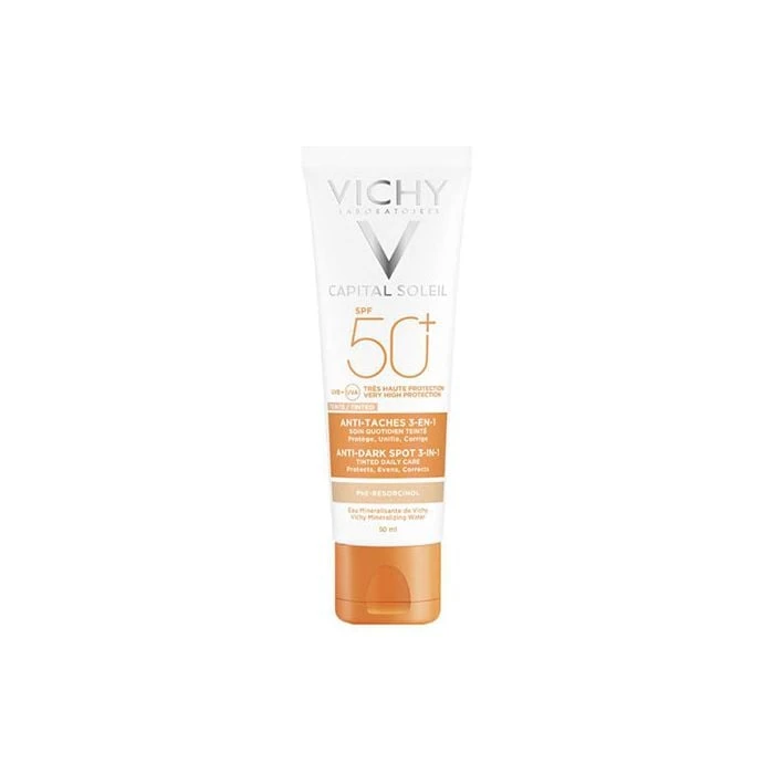 Vichy Capital Soleil SPF50+ Anti-Dark Spot 3 In 1 50ml Αντιηλιακή Κρέμα Προσώπου με Χρώμα κατά των Κηλίδων 3 σε 1 3 Vichy Capital Soleil SPF50+ Anti-Dark Spot 3 In 1 50ml Αντιηλιακή Κρέμα Προσώπου με Χρώμα κατά των Κηλίδων 3 σε 1